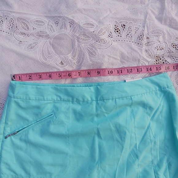 NWT - IZOD Size 6 Golf Classix Skort Turquoise Blue - Picture 7 of 12